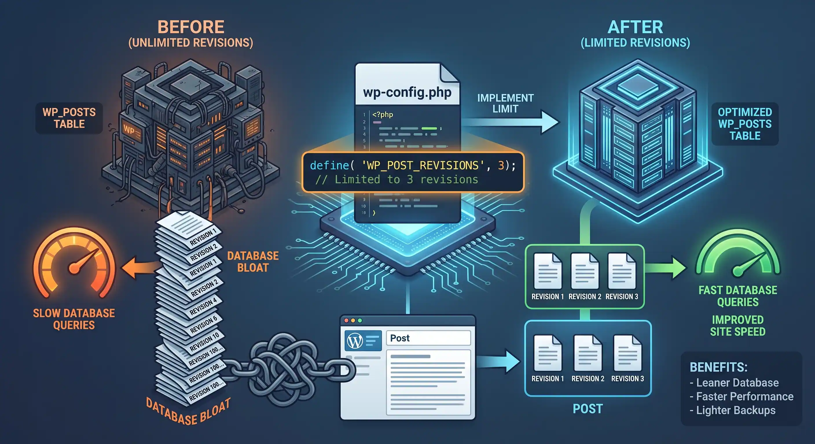 How to Limit WordPress Post Revisions to Speed Up Your Database